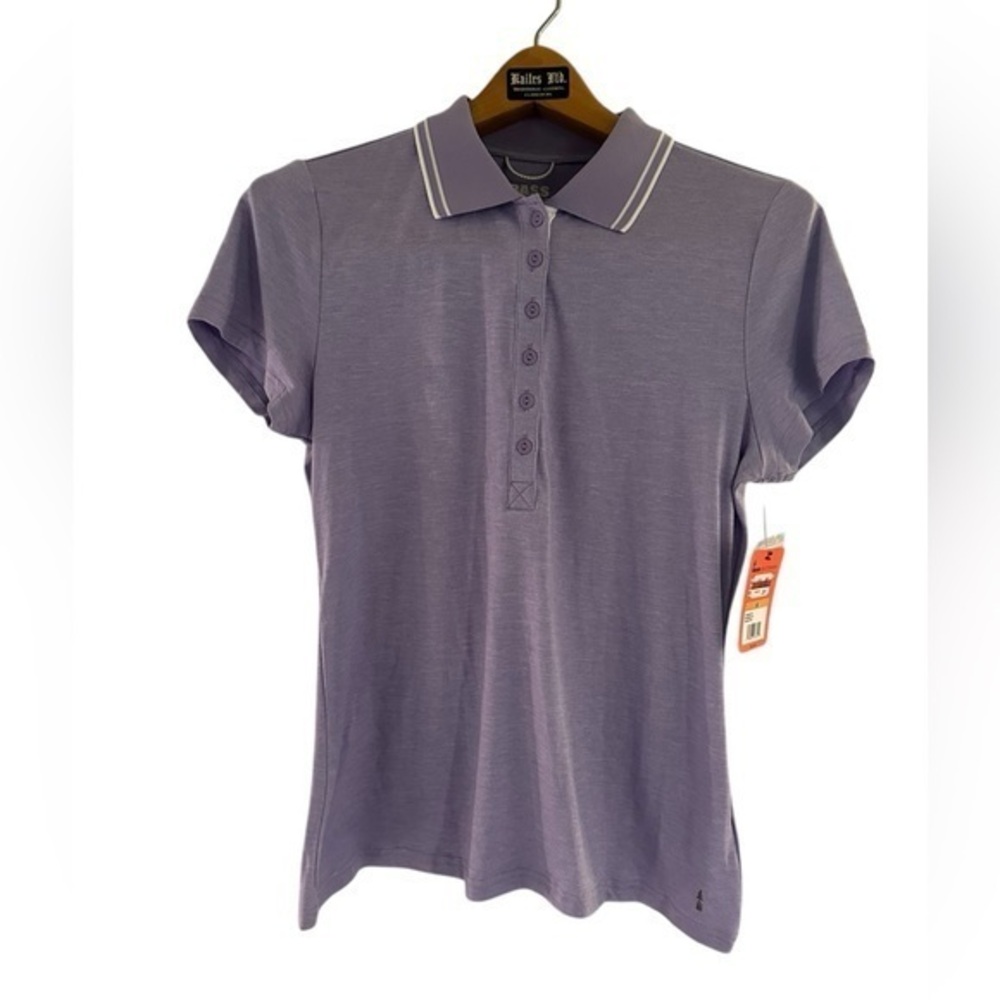 NWT Bass Short Sleeve Polo Shirt - Womens Size Small - Orchid Color